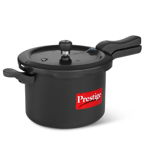 Prestige 5 Litre Hard Anodised Svachh Outerlid Pressure Cooker|Deep Lid for spillage Control|Gas & Induction compatible|Metallic Safety Plug|Gasket Release System|5 Years warranty|ISI Certified