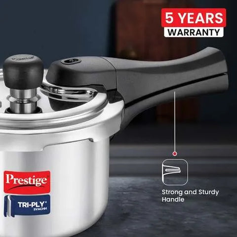 Prestige Svachh 1.5 Litre Pressure Cooker - Deep Lid Spillage Control