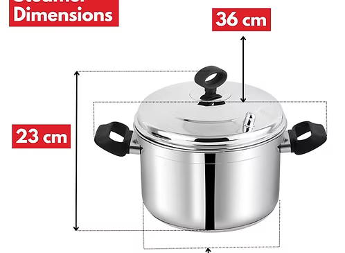 Vinod Classic Stainless Steel Idli Maker Cooker - 6 Plates (24 IDLY)