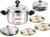 Vinod Classic Stainless Steel Idli Maker Cooker - 6 Plates (24 IDLY)