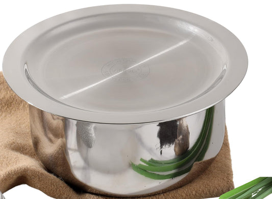 Vinod Platinum 18cm Triply Tope - Induction & Gas Stove Friendly