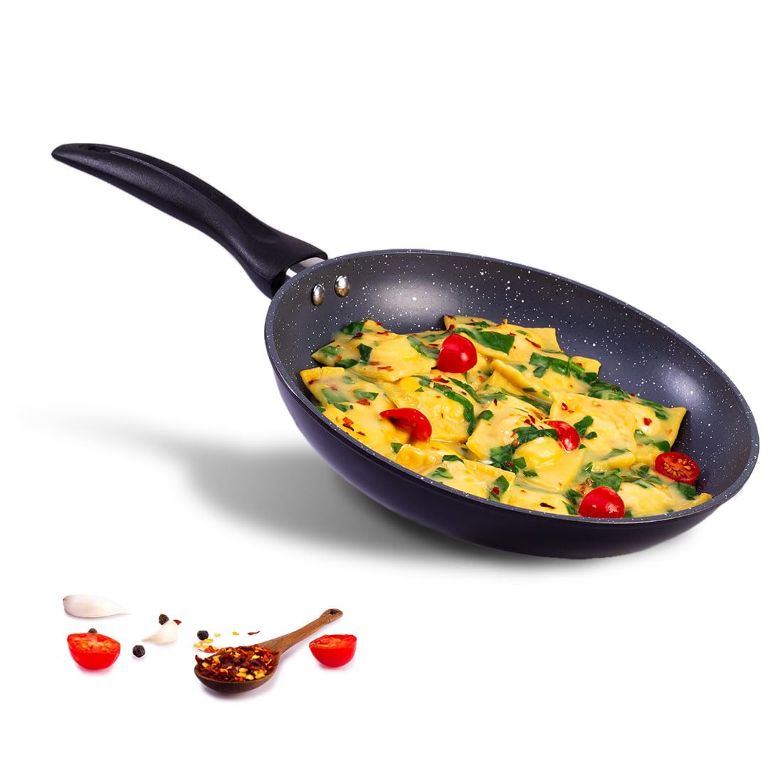 Wonderchef Bellagio 4-Piece Cookware Set – Ceramic, Non-Toxic, Blue
