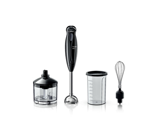Bosch 400 Watts Steel Leg Hand Blender With Beaker, Chopper And Whisker (Black) Ms1Bg1151I