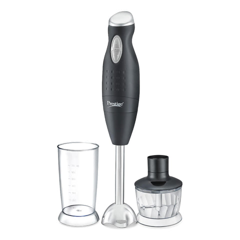 Prestige PHB 6.0 200 Watt 2 Speed Hand Blender with Blending Jar, Chopping, Whisking Attachment