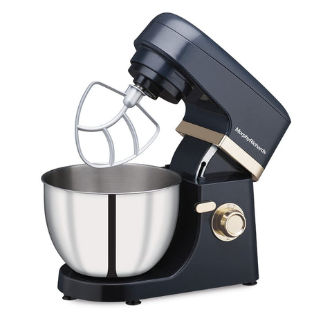 Morphy Richards Melange 800W Stand Mixer| 5L SS Bowl | Multi purpose functioning - Mixing, Beating, Kneading, Whisking| 8-Speed Level|Heavy Duty Motor |2-Yr Warranty【Navy Blue & Rose Gold】