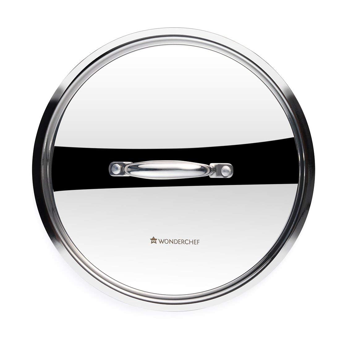 Wonderchef Nigella 20 cm Tri-ply Stainless Steel Kadhai with Lid 1.5 L