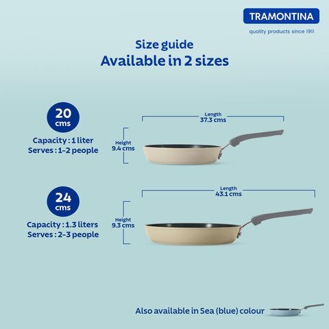 Tramontina Velo 20cm Forged Fry Pan - Sand Finish, Induction Base