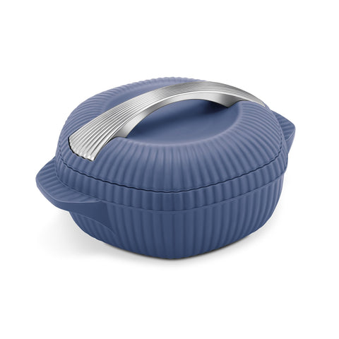 MILTON Oyster 1000 PU Insulated Casserole, 860 ml, Royal Blue, BPA Free, Food Grade, Hot and Cold, Easy to Carry, Easy to Store, Chapati, Roti, Curd Maker