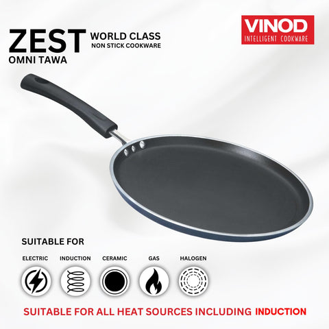 Vinod Zest 28cm Non Stick Dosa Tawa | 5mm Thick Ceramic Coating
