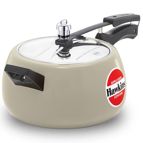 Hawkins Ceramic- Coated Contura 5L Green Apple Pressure Cooker