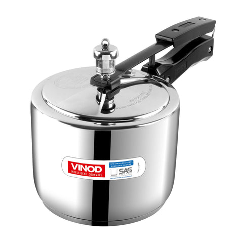 Vinod 2L Stainless Steel Cooker | Sandwich Bottom, Induction