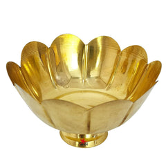 Nutristar Brass Fruit Bowl – Lotus Shape Decorative Brass Bowl for Gifts & Home