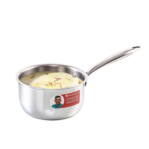 Wonderchef Nigella 16 cm Tri-ply Stainless Steel Saucepan – 1.5 L