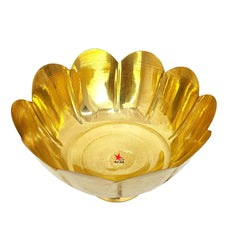 Nutristar Brass Fruit Bowl – Lotus Shape Decorative Brass Bowl for Gifts & Home