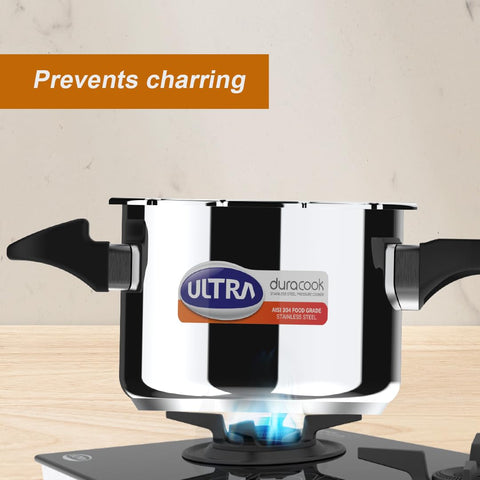 Ultra Duracook Mini Celebrations pack of 2L & 3L Pressure cooker,Gifting,SS304 FoodGrade,Interchangeable Lids,Frothcollector,Induction,3 Layer Composite Base,solid Bakelite handles,ISI,10Y Warranty