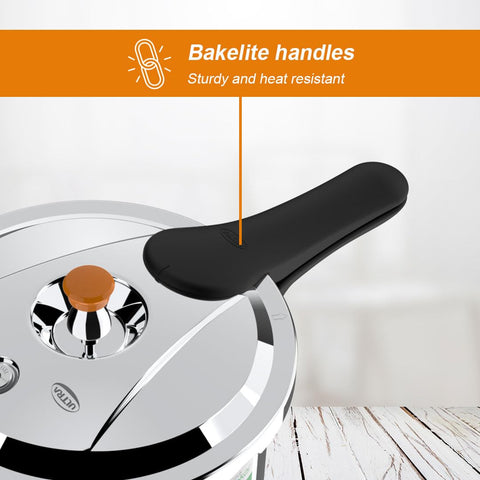 Ultra Duracook Diet Cooker 5.5 Litre | Excess Starch Remover | Diet Friendly | AISI 304 Food Grade Stainless Steel Cooker with 10 Years Warranty | Anti Bulging SCTS base | Spillage Control