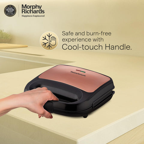 Morphy Richards 2 IN 1 750 Watt Sandwich Maker With changable Plate/Multi Grill/Luxe Rose T&G (Toast & Grill) With 2 Year Warranty