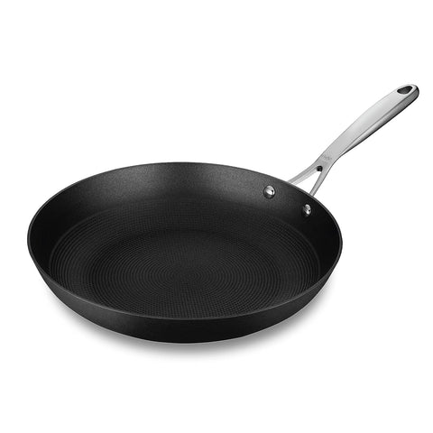 Stahl Blacksmith Hybrid Enamelled Cast Iron Frying Pan, Rust Proof Fry Pan, Cast Iron Egg Pan, Induction & Gas Stove Compatible, 1.4 L, 24 cm