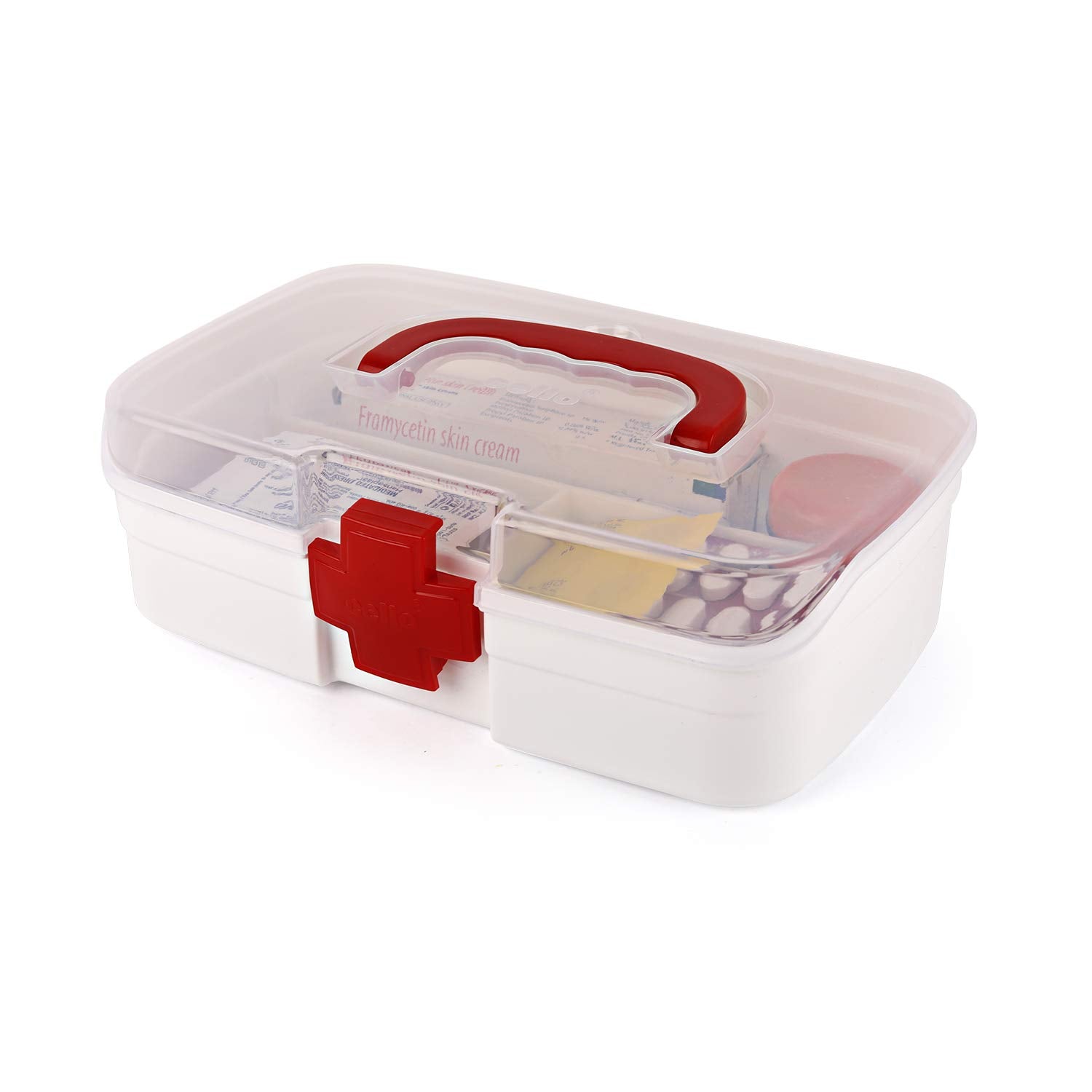 Cello Medico Small First Aid Box | BPA-Free Emergency Indoor Outdoor ...
