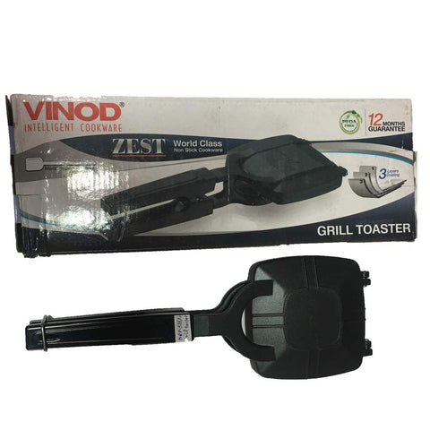 Vinod Zest Non-Stick Grill Toaster, Medium, Multicolour