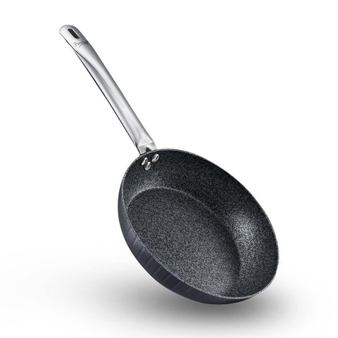 Prestige Durastone 20Cm(1.1L) Hard Anodised Non-Stick Fry Pan with 6 Layers Extra Durable Stone Finish Coating|Gas & Induction Compatible|Stay Cool Handles|Black