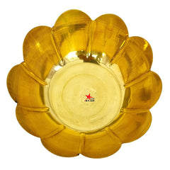 Nutristar Brass Fruit Bowl – Lotus Shape Decorative Brass Bowl for Gifts & Home