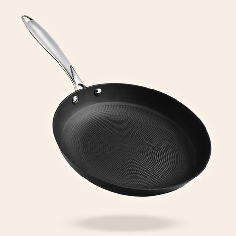 Vinod Ferona Lightweight Cast Iron Frying Pan -1.5 L, 24 cm | No Seasoning Required | Steel Riveted Handle | Metal Spoon Friendly | Gas, Induction Base| Rust-Proof | PTFE & PFOA Free | 2-Year Warranty