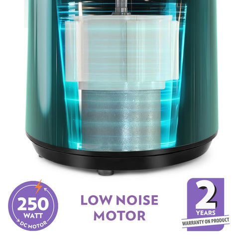 Borosil Vita Rich Cold Press Juicer | 250 Watts, 1.5 L Wide Mouth Hopper, 1 L Jug & Pulp Collector with Anti Drip Tap | Reverse Function for Pulp Cleaner, Auto Cut-Off for Safety | 2 Years Warranty