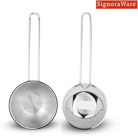 SignoraWare Artista Tri-Ply Cookware Tadkapan | Faster Cooking | Induction Friendly | Ideal for Tadka for Rasam, Sambar, Dals and Curries | Roasting Nuts & Seeds | Making Ghee Tadka (450ml)