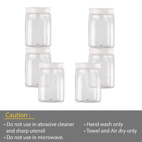 cello fridge door canister 300 ml|kitchen container |100% food grade and bpa free| set of 3|white,transperant,pet jar,plastic container|| small |