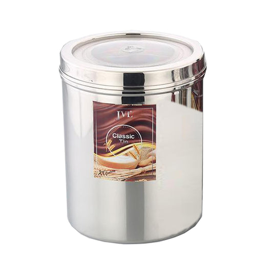 JVL Stainless Steel Classic Tin Storage For Kitchen - 1 Pcs (1000ml)