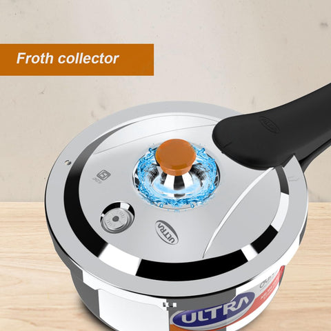 Ultra Duracook Mini Celebrations pack of 2L & 3L Pressure cooker,Gifting,SS304 FoodGrade,Interchangeable Lids,Frothcollector,Induction,3 Layer Composite Base,solid Bakelite handles,ISI,10Y Warranty