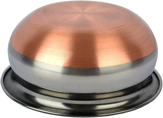 RAJAT SS AP-957 22G CB PRABHU CHETTY NO.1 with Copper Bottom Handi Stainless Steel - 1 Pcs