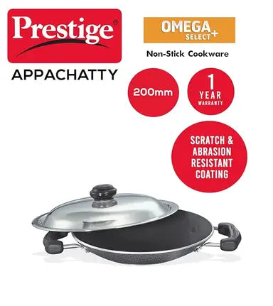 Prestige Omega Select Plus Deep Appachetty 200 mm With Stainless Steel Lid 30739