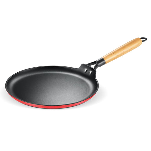 Prestige Castlite Enamel Coated Lightweight Cast Iron Omni Tawa 28cm | High Heat Retention, Rust-Proof | Gas & Induction Compatible | Low-Oil Cooking | Stay-Cool Handle | Easy Clean | 15Y Warranty