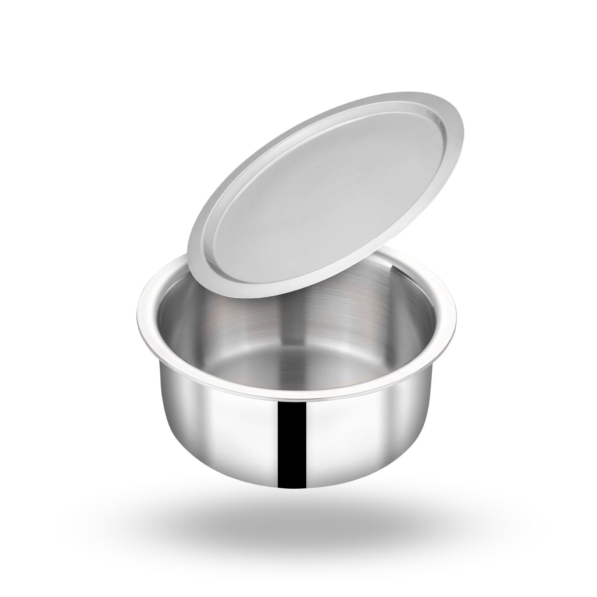 Zira 16 cm Triply Stainless Steel Tope/Patila with Lid – 1.6 L