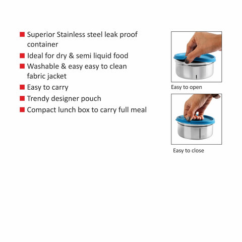 CELLO Plastic MF Matiz Lunch Box Combo | Stainless Steel Lunch Box and Tumbler Set | Lunch Box with Jacket and Handle | Ideal for Office