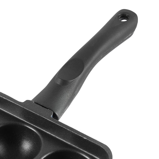 Vinod Aluminium Non Stick Kuzhi Paniyaram Pan - 9 Cups, 17.5cm / Paniyarakal, Appe Pan,Appam Patra,3mm Thick, 3 Ply,Metal Spoon Friendly,Gas Base - 1 Year Warranty