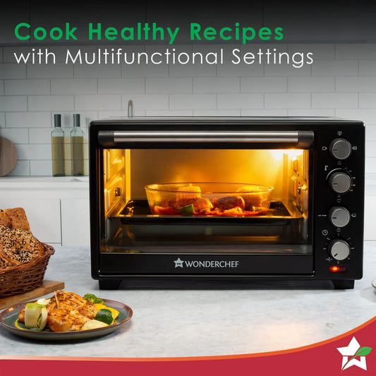 Oven Toaster Griller (OTG) - 60 Litres, Stainless Steel – with Rotisserie, Auto-shut off, heat-resistant tempered glass, 6-stage heat selection