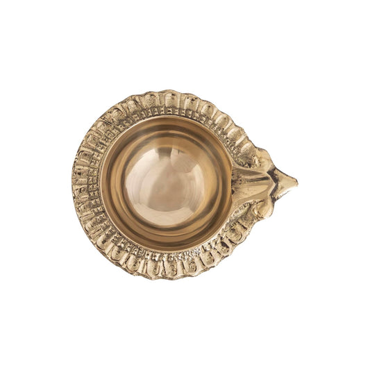 Bass NAKSI Kuber Deep No.3 – Decorative Brass Oil Lamp for Puja & Home Décor