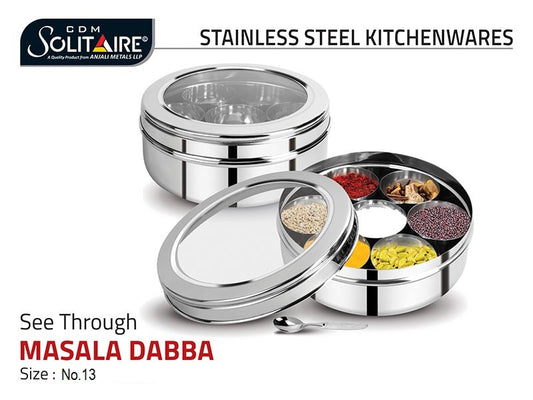 CDM Solitaire SS Masala Dabba No.13