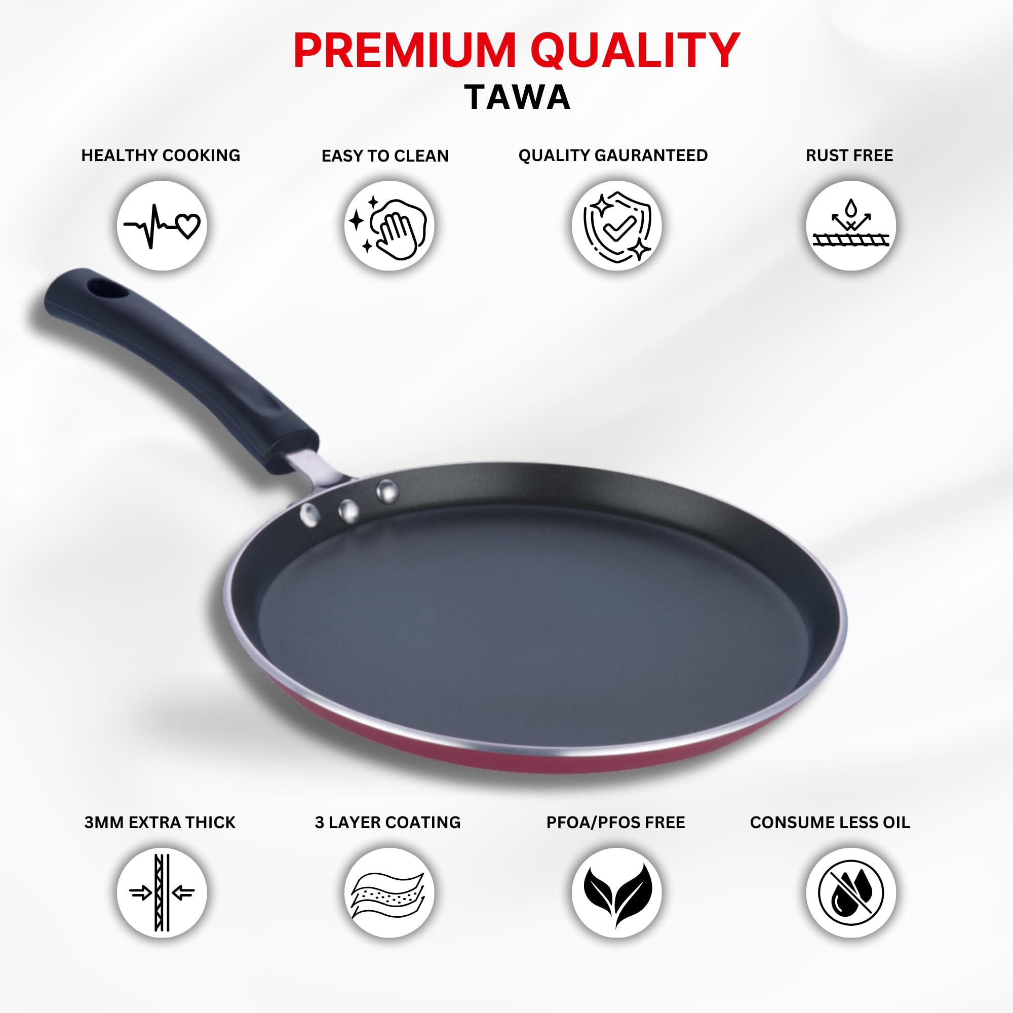 Vinod Zest Non Stick Dosa Omni Tawa - 28cm