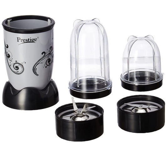 Prestige Express PEX 3.0 Mixer Grinder with Multipurpose Jars, 500 ml & 300 ml, Silver)