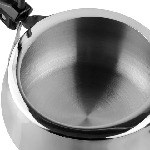 Vinod Europa Stainless Steel Inner Lid Pressure Cooker - 5 Litre | Handi Shape | Sandwich Bottom Cooker | Induction and Gas Base | ISI and CE certified - 2 Years Warranty