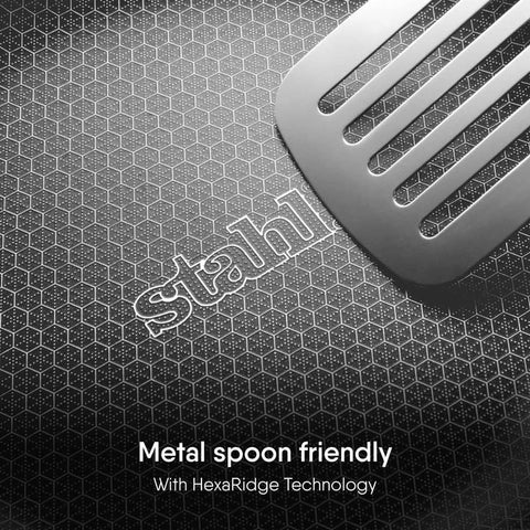 Stahl Artisan Hybrid Triply Frying Pan with Lid 1.5 L, 22 cm, Induction Base Non Stick Fry Pan, Stainless Steel Frying Pan