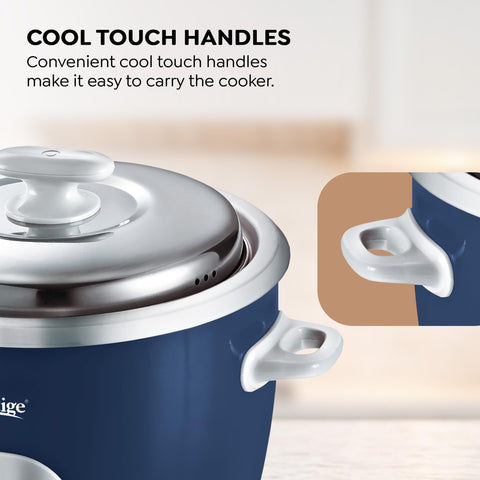 Prestige Electric Rice Cooker - Cute 1.8-2 (1.8 L Open Type, with Stainless Steel Cooking Pan - 2 Unit)