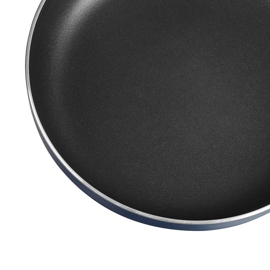 Vinod Zest Aluminium Non Stick Deep Frypan with Lid - 5.5 litre, 32cm | Skillet Pan for Frying | 3mm Thick | 3 Layer Coating | Scratch Proof | 1 Year Warranty - Gas Base