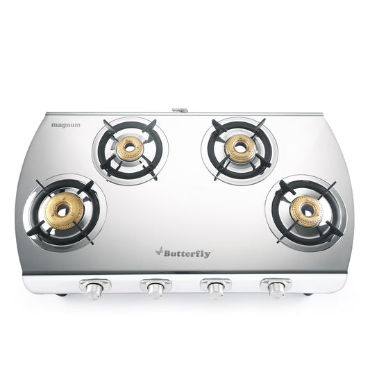 Butterfly Magnum Stainless Steel Open Lpg Stove, 4B