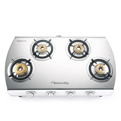 Butterfly Magnum Stainless Steel Open Lpg Stove, 4B