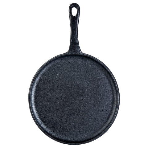 Wonderchef Forza Cast-Iron 25 cm Dosa Tawa Pan | Pre-Seasoned Cookware | Induction Friendly | 3.8 mm| with Lifetime Exchange Warranty